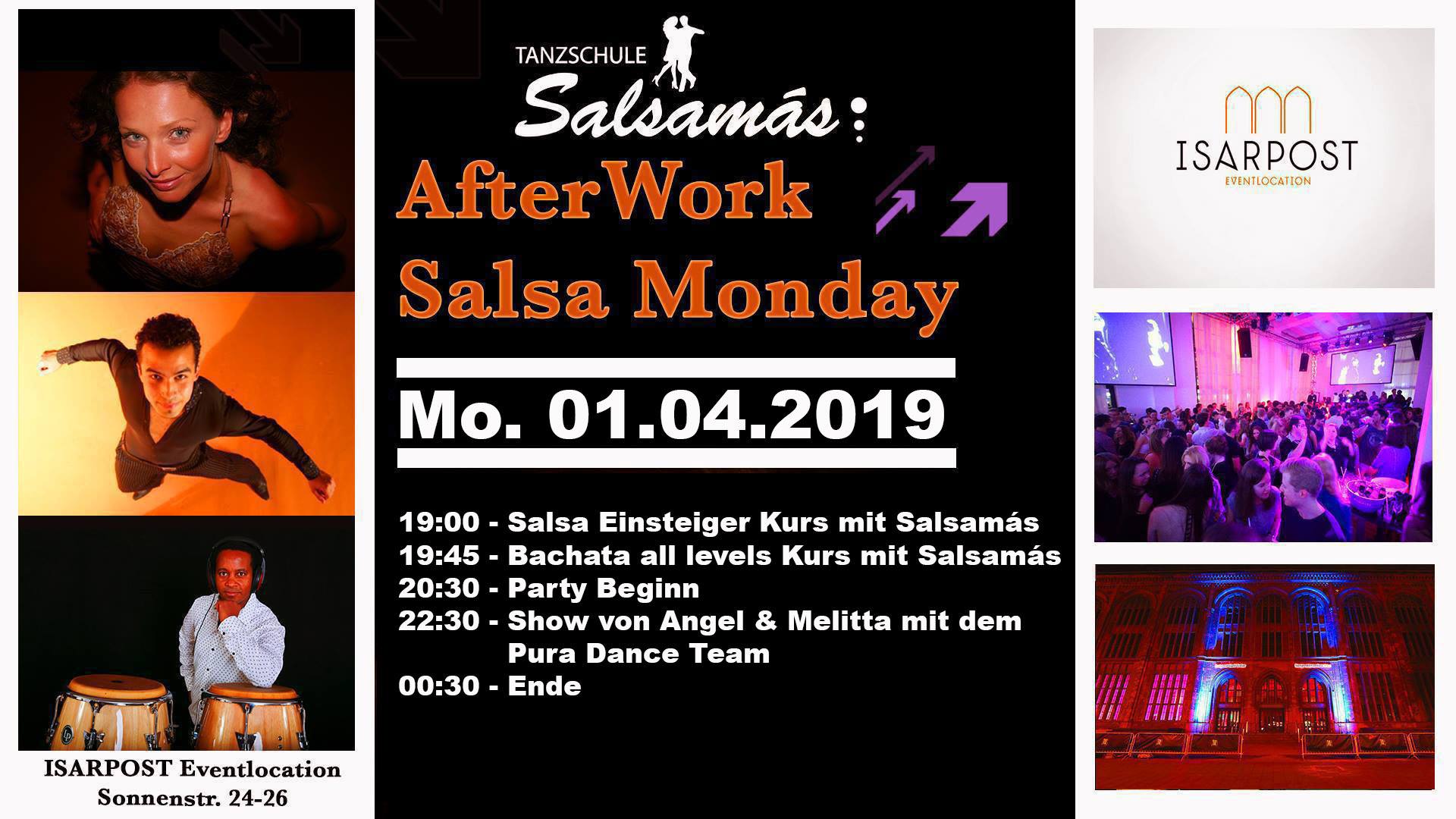 AfterWork Salsa Monday in der Isarpost mit Salsamás & Friends