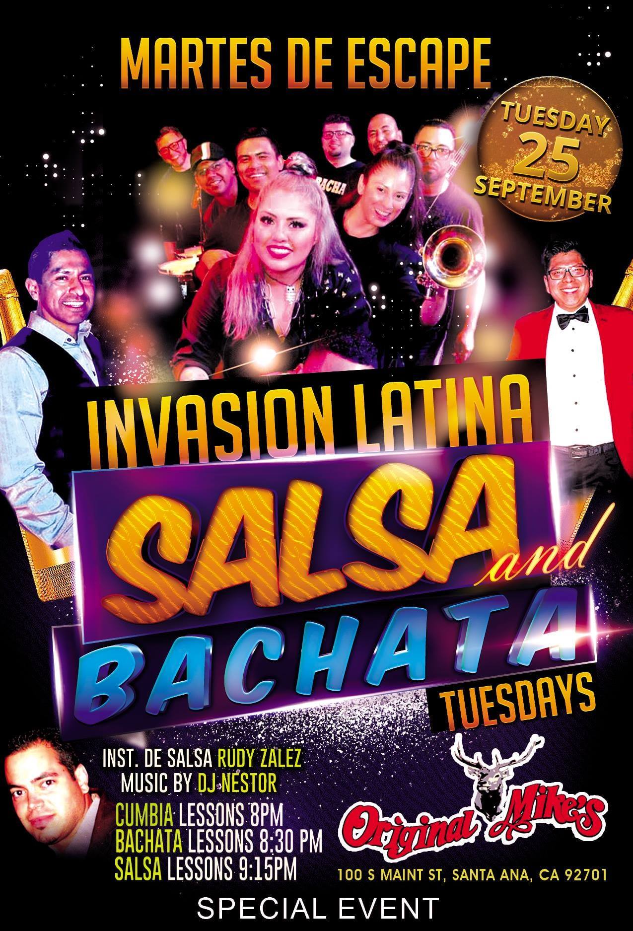 Tuesday - LIVE Salsa & Bachata