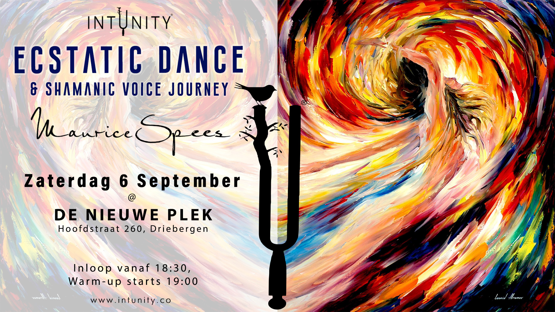 6 September - Ecstatic Dance @ De Nieuwe Plek, Driebergen Dj Musician Maurice Spees