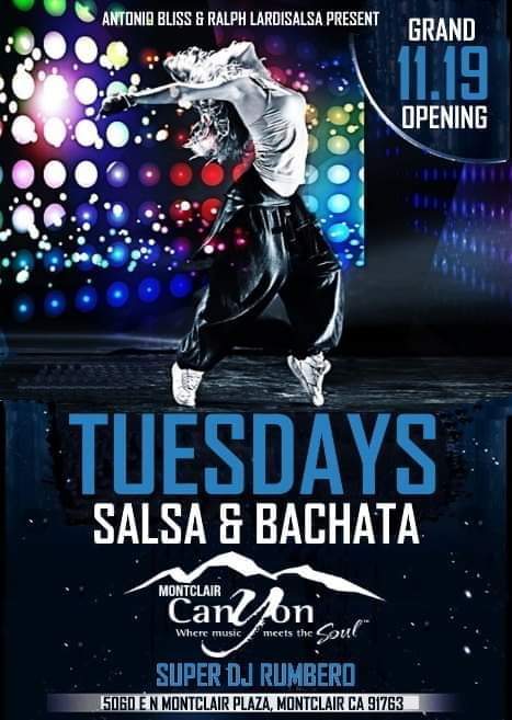 Tuesdays Salsa & Bachata @ The Canyon
