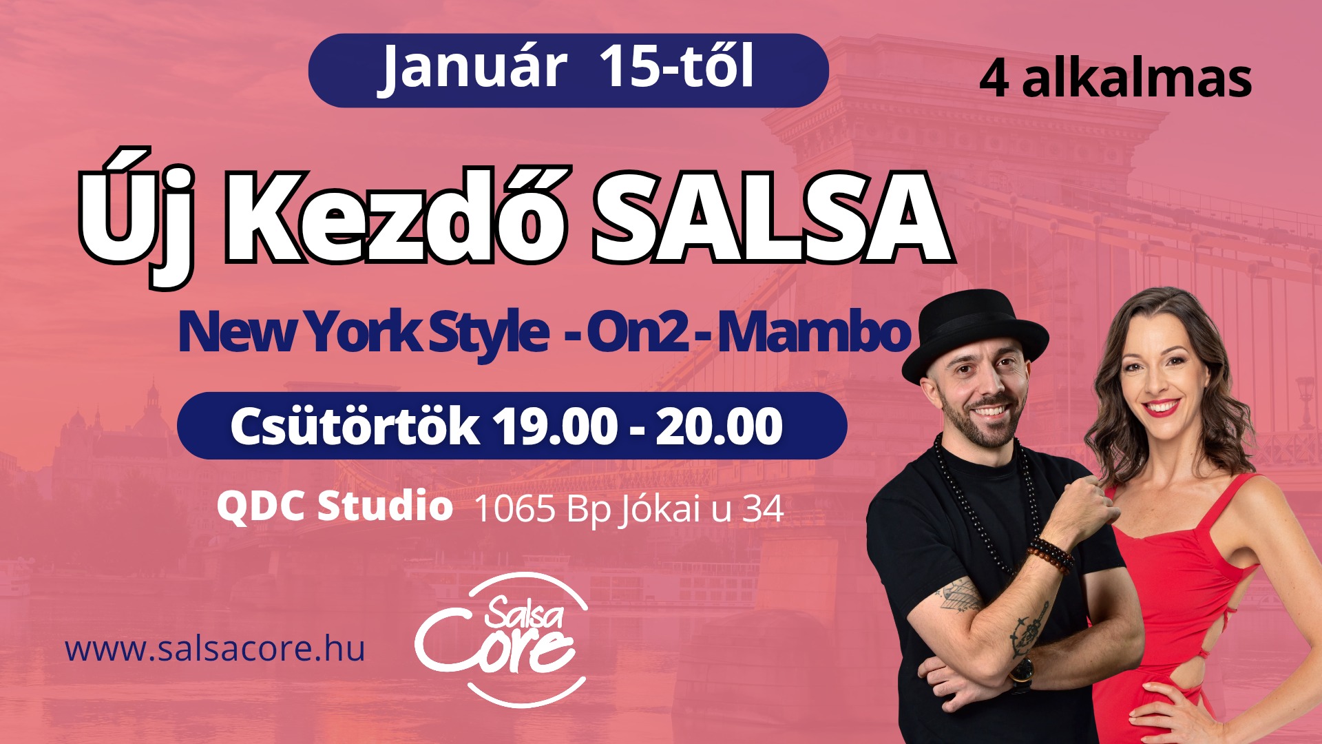 Új Kezdő Salsa On2 - New York Style - Mambo a Nyugatinál 4 alk