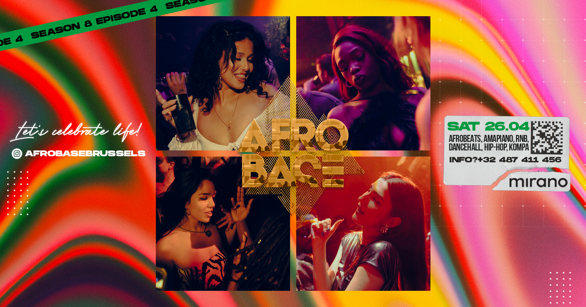 Afrobase • SAT 26.04 • MIRANO Brussels!