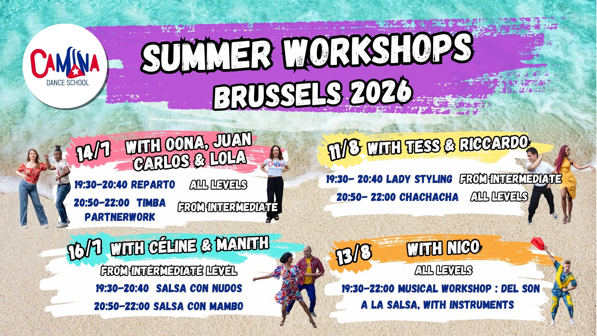 Camina Summer Workshops Brussels 2026