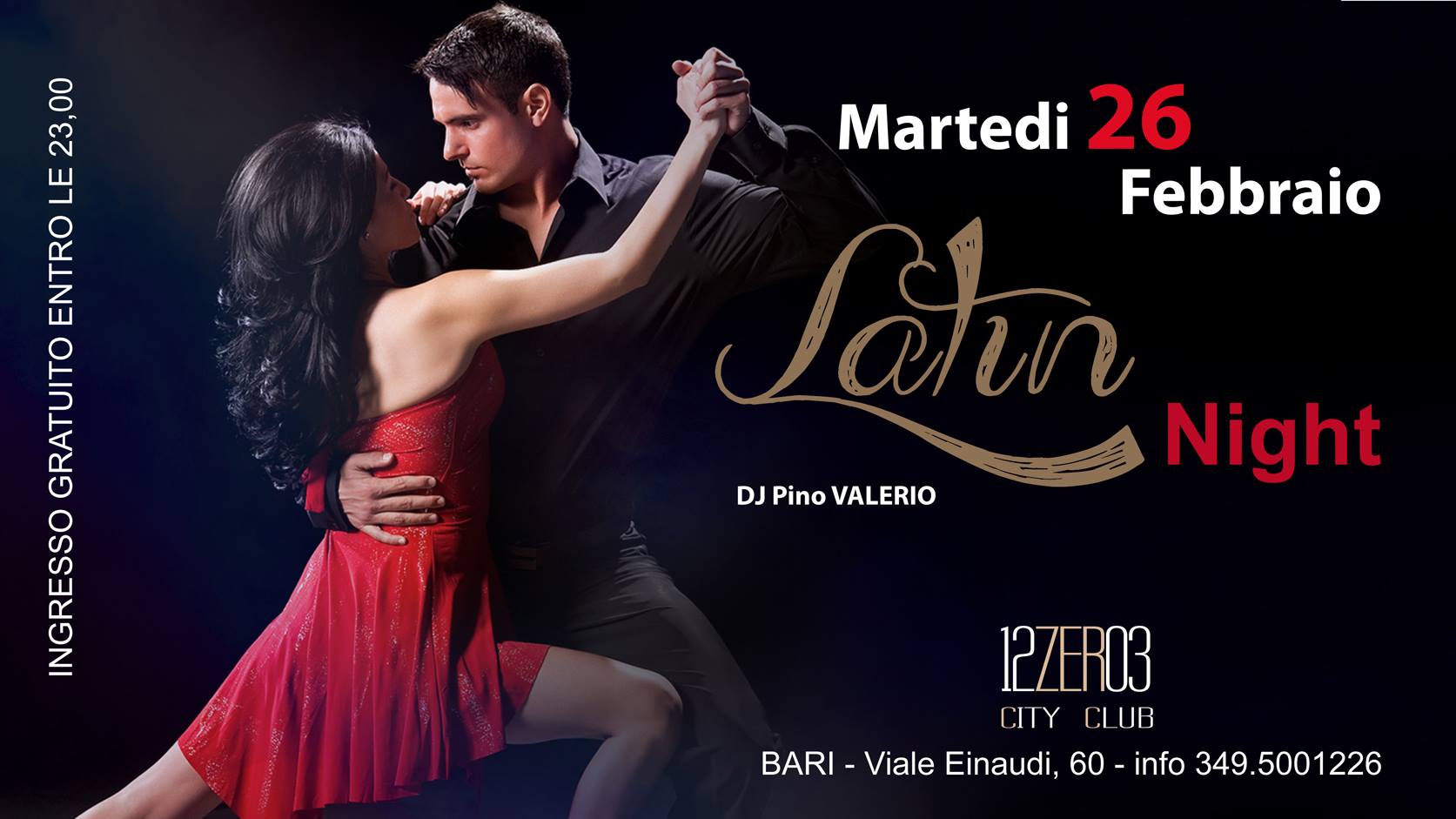 Latin Night eccezionalmente di Martedi