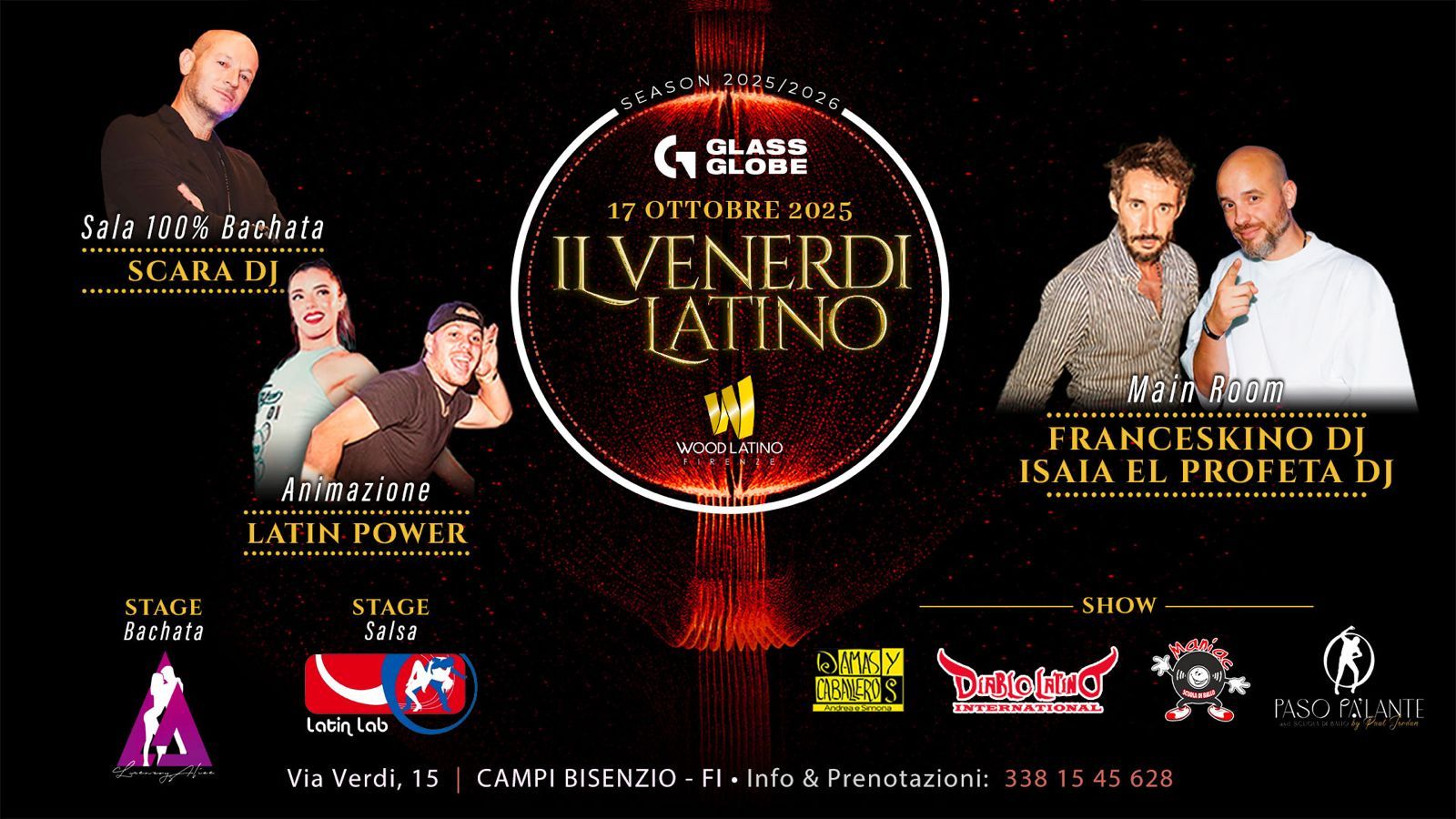 IL VENERDì LATINO @ GLASS GLOBE by Wood Latino