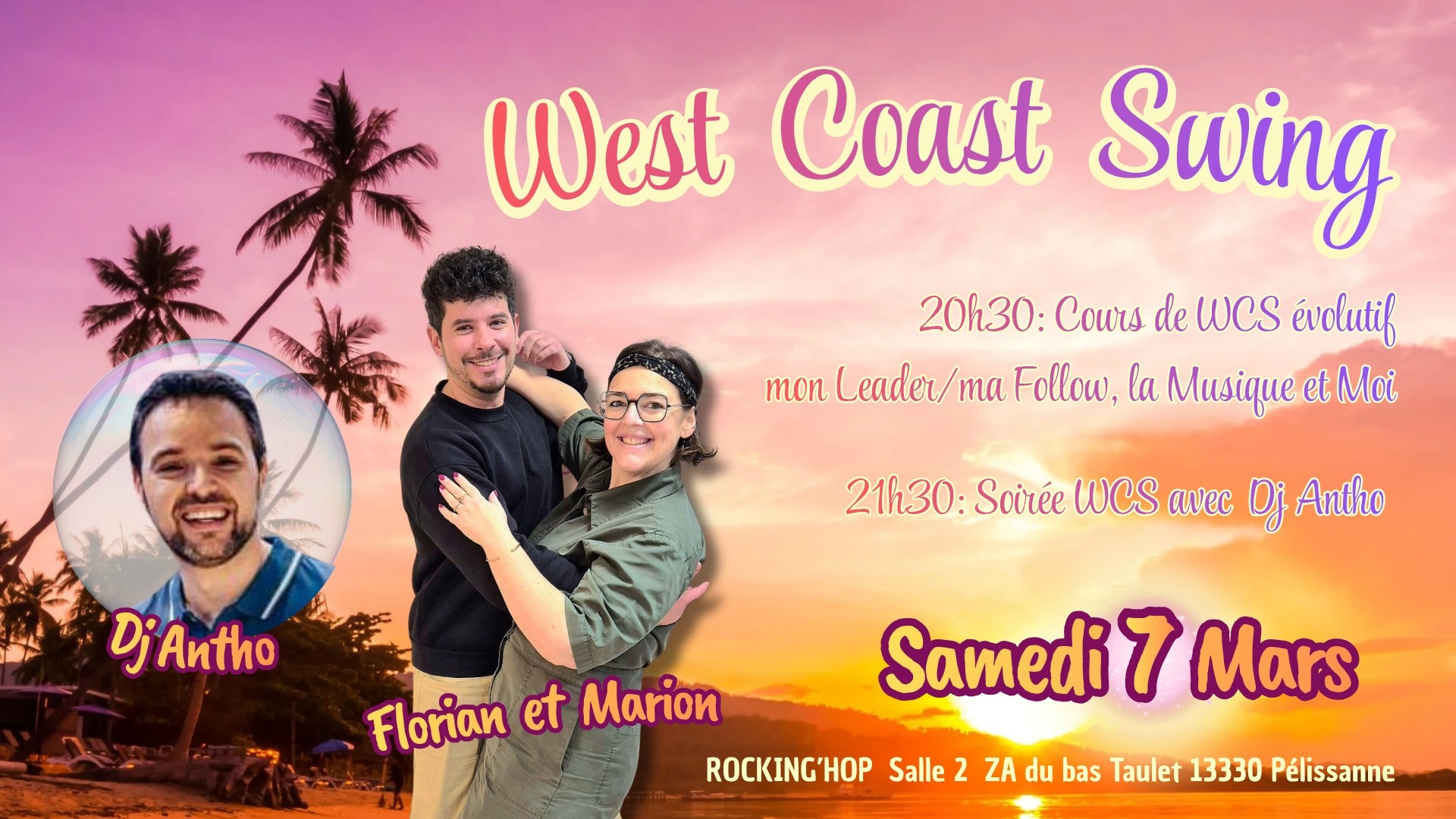 Soirée West Coast Swing samedi 7 mars (salle 2)