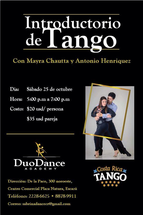 Taller Introductorio de TANGO en ESCAZÚ