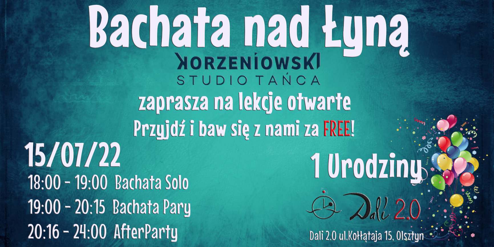 Bachata nad Łyną zajęcia otwarte 4FREE