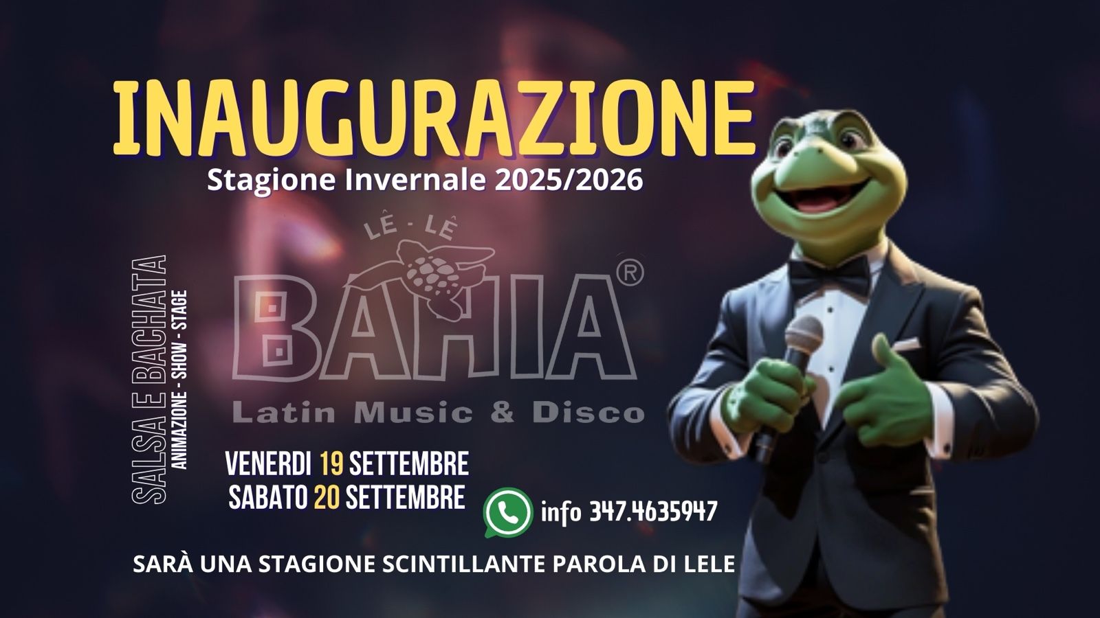 ๐
VENERDI' 19 E SABATO 20 SETTEMBRE ๐ SI RIPARTE ALLA GRANDE!