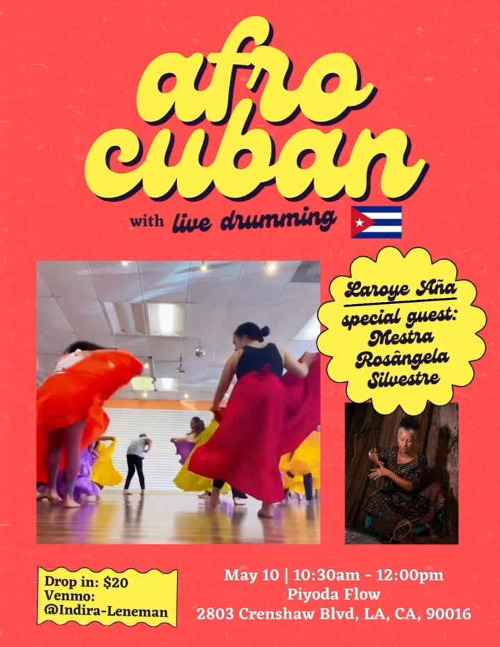 Afro Cuban & Brazilian dance workshop