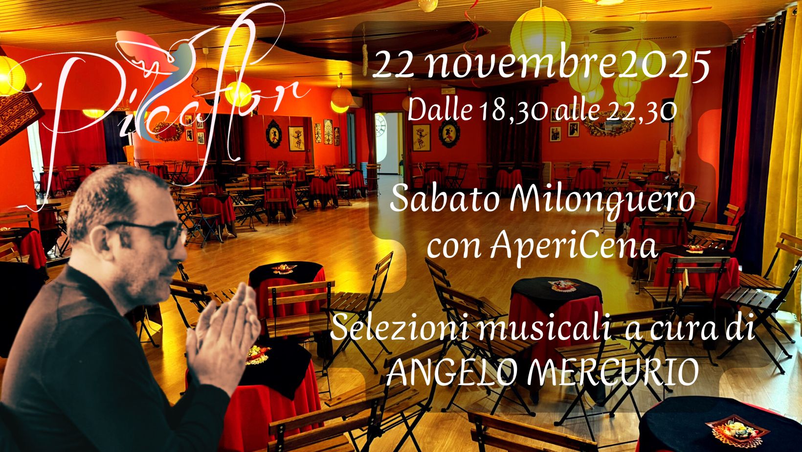 Sabato Milonguero con AperiCena Musica di Angelo Mercurio