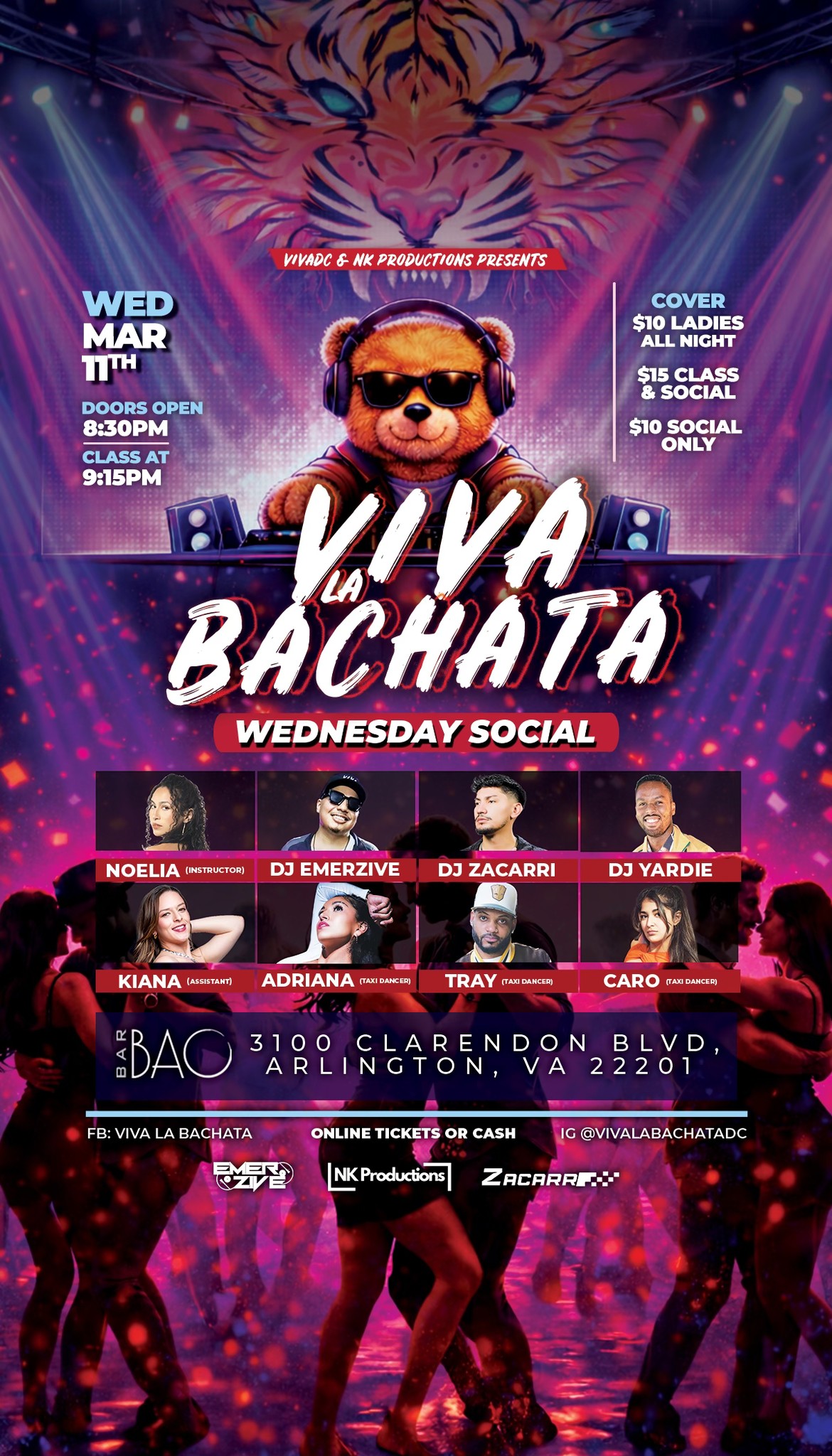 🟣Viva La Bachata Wednesday Social 🧸