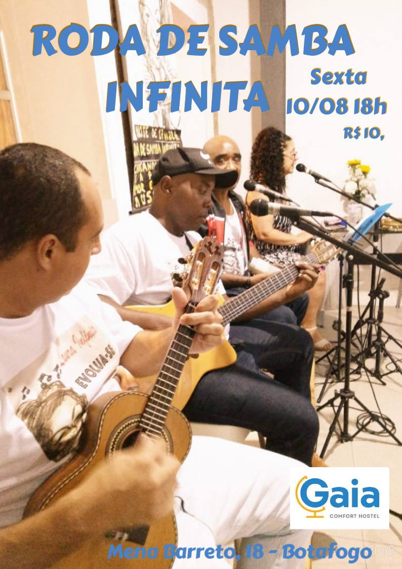 Roda de Samba Infinita no Gaia Hostel