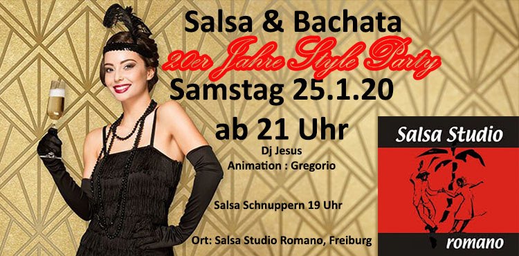 Salsa&Bachata 20er Jahre Style Party und Kizzfloor