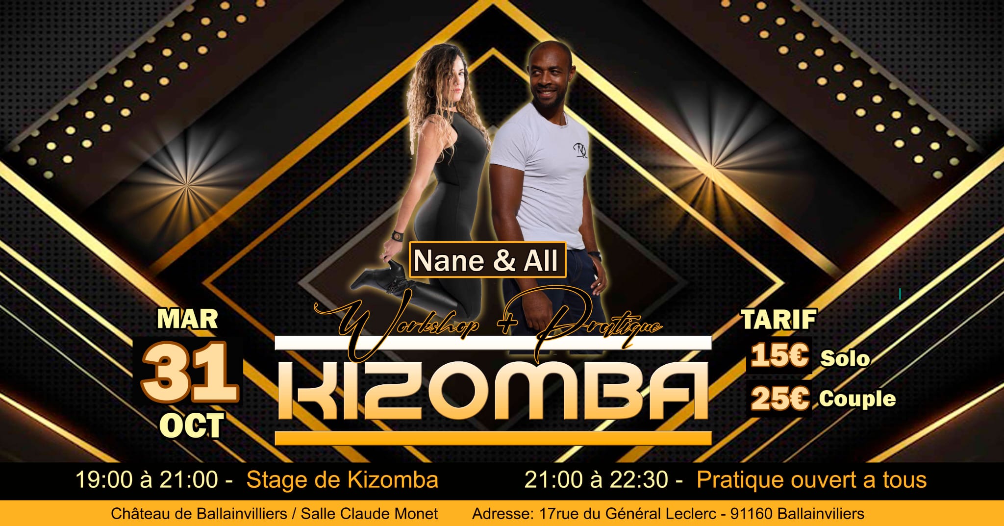 Stage kizomba et pratique