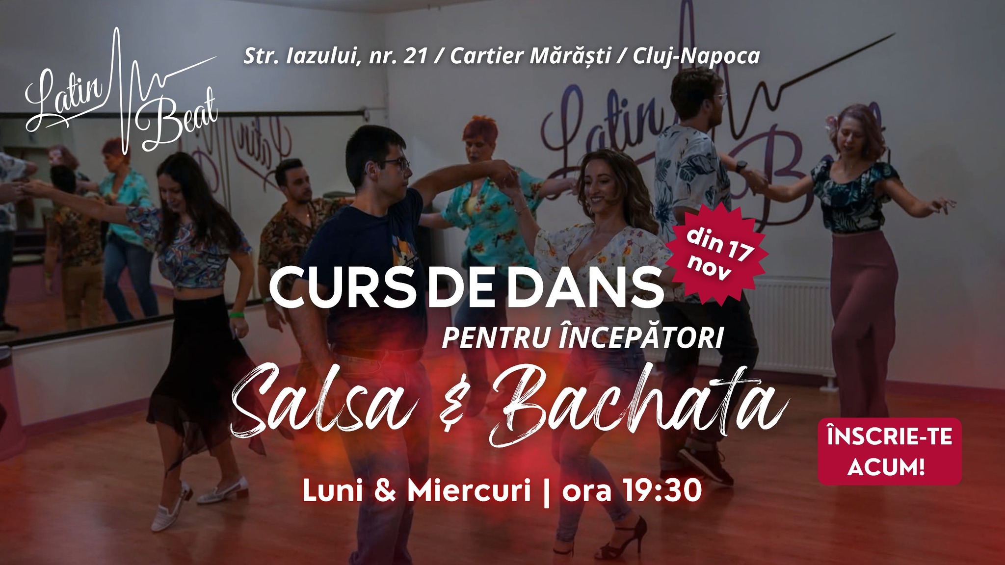 Curs de dans pentru începători - Salsa & Bachata