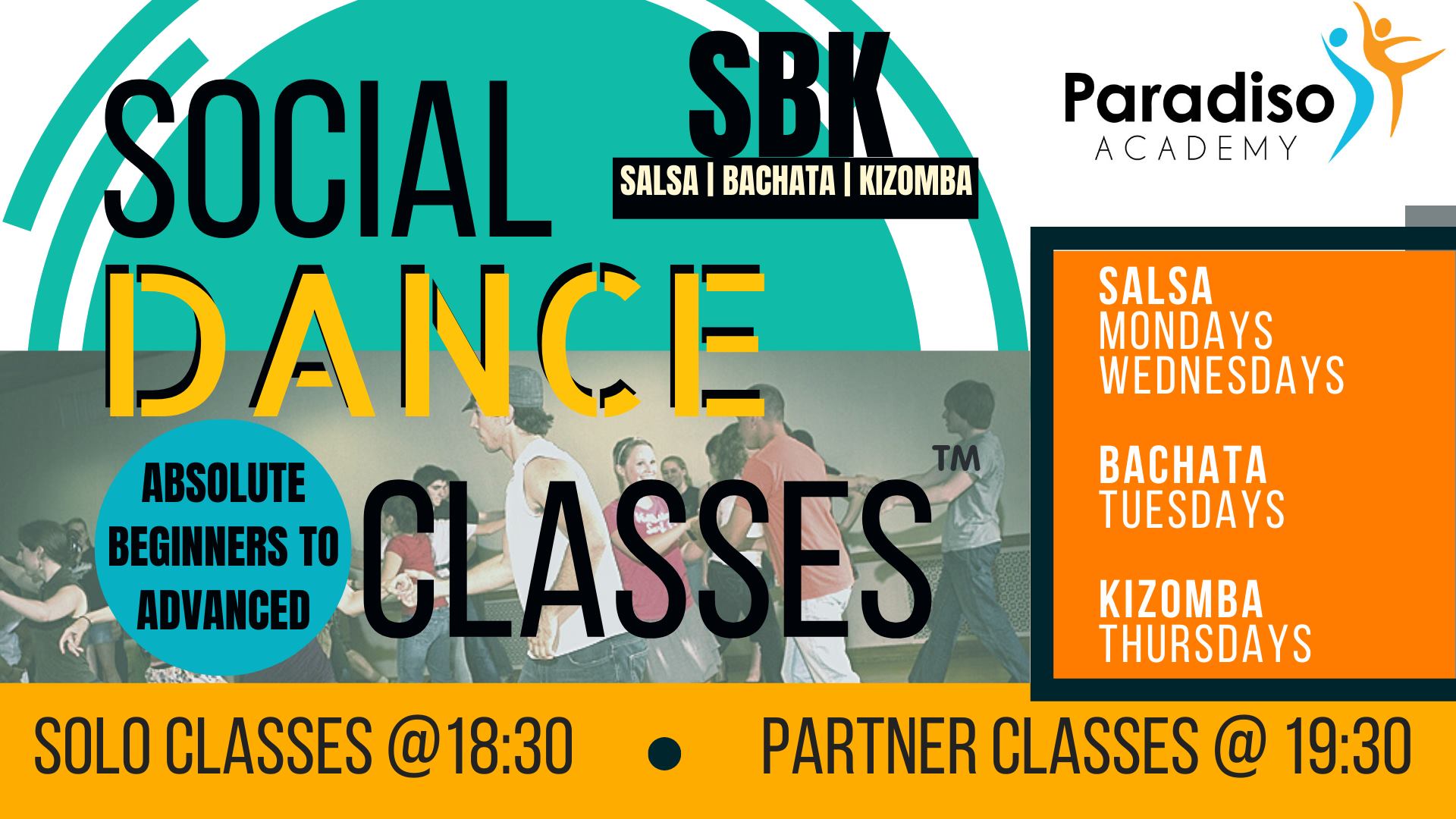 Dancing Salsa Bachata Kizomba classes