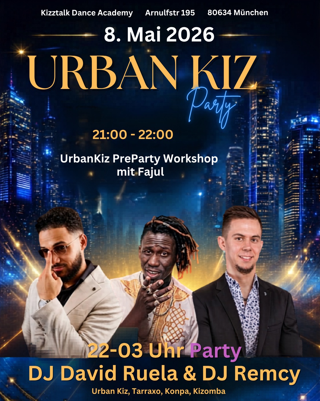UrbanKiz Party @ Kizztalk mit DJ David Ruela & DJ Remcy