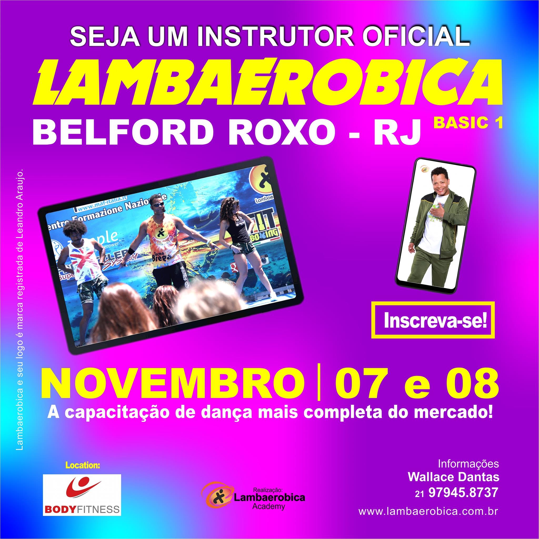 Certificação Lambaerobica Basic 1 - Belford Roxo - RJ