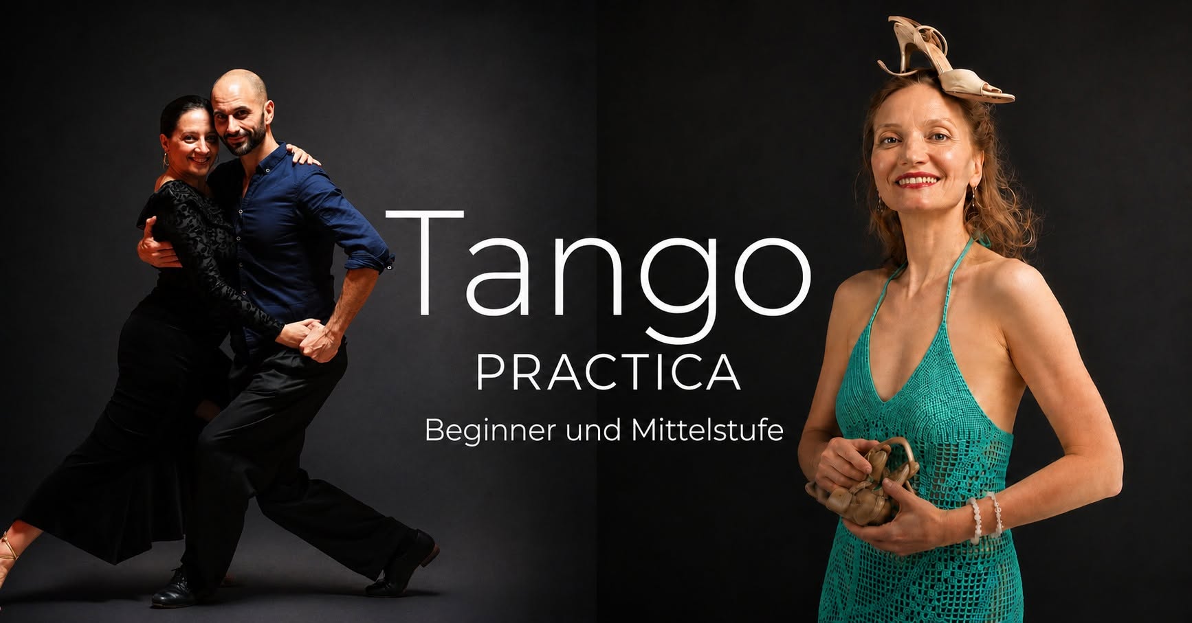 Tango-Practica parallel: Beginner mit Sheena und Sebastian und Mittelstufe mit Janine Lange