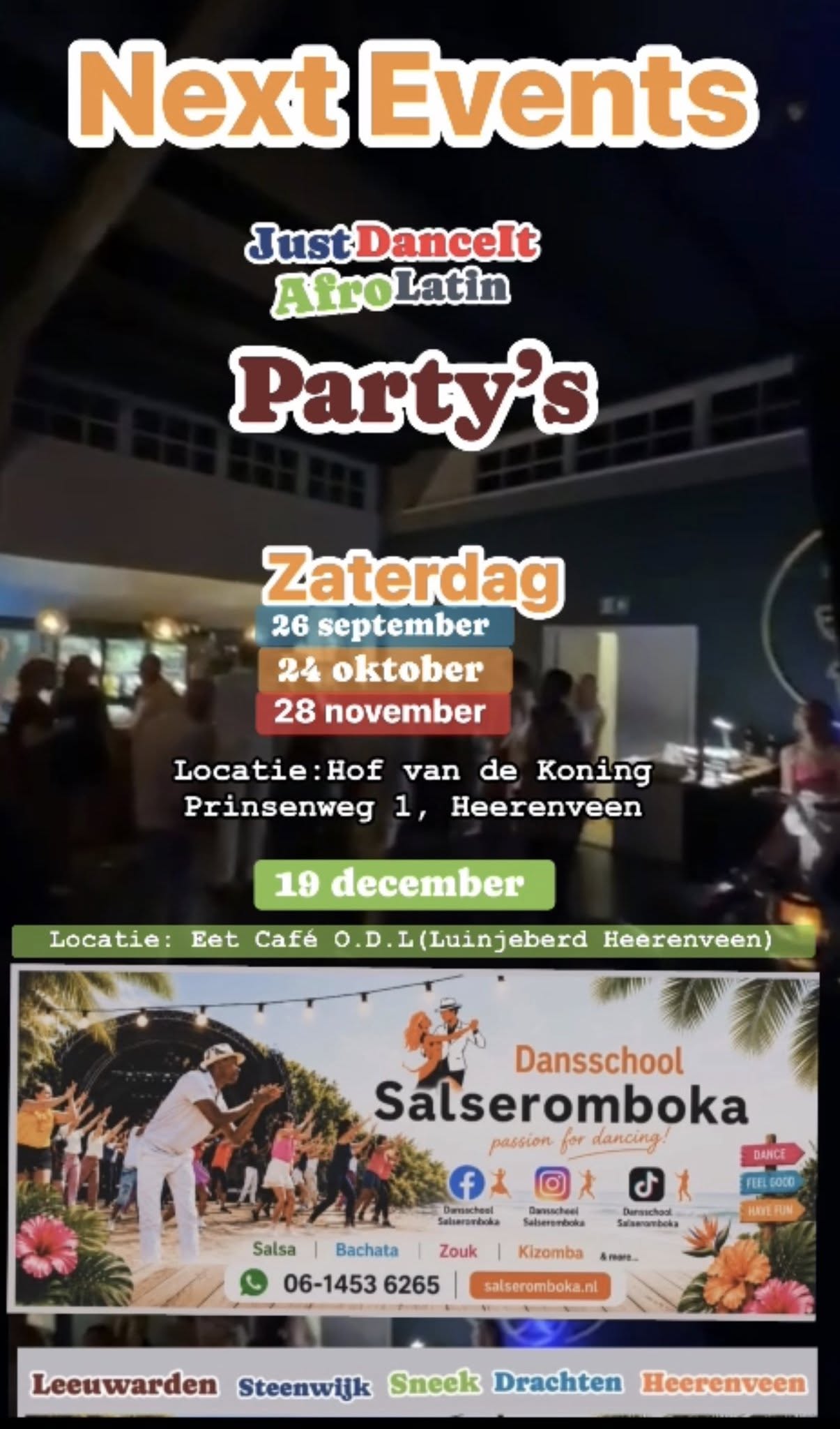 JustDanceIt Afro-Latin Dance Party Herfst Editie