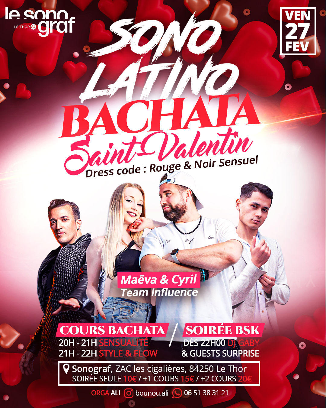 Sono Latino Spéciale Bachata Edition St Valentin
