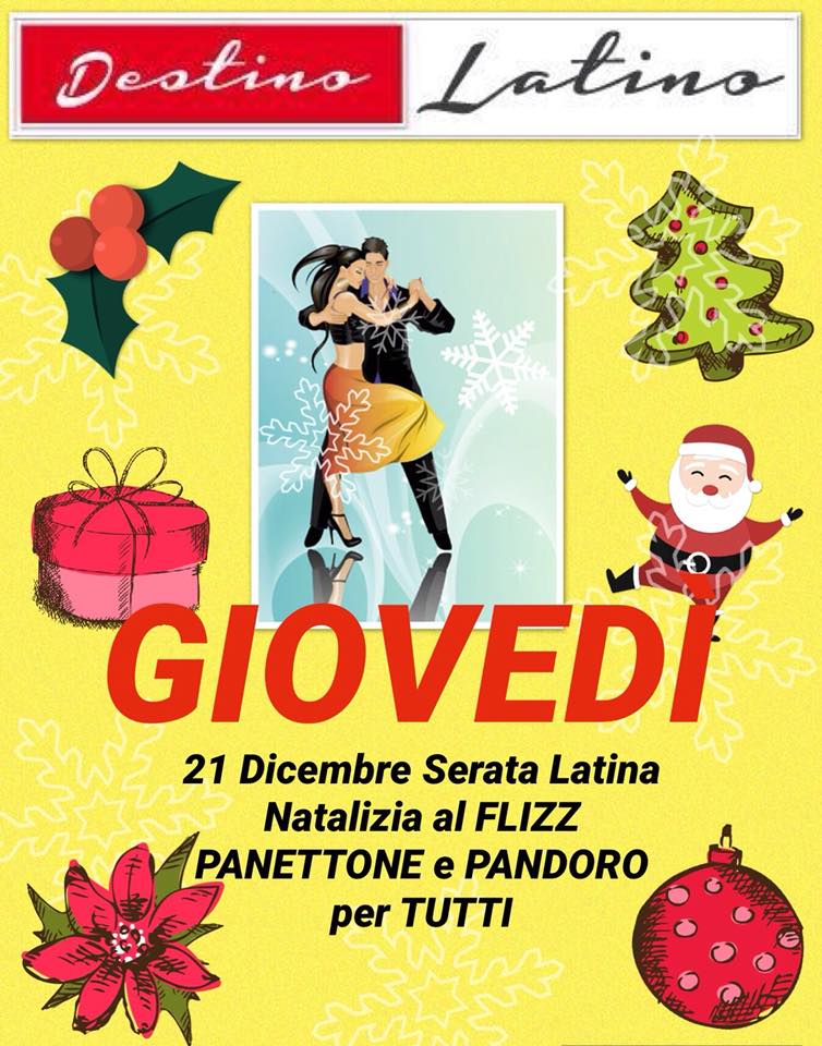 GIOVEDI' SERATA LATINA di NATALE al FLIZZ di DELEBIO