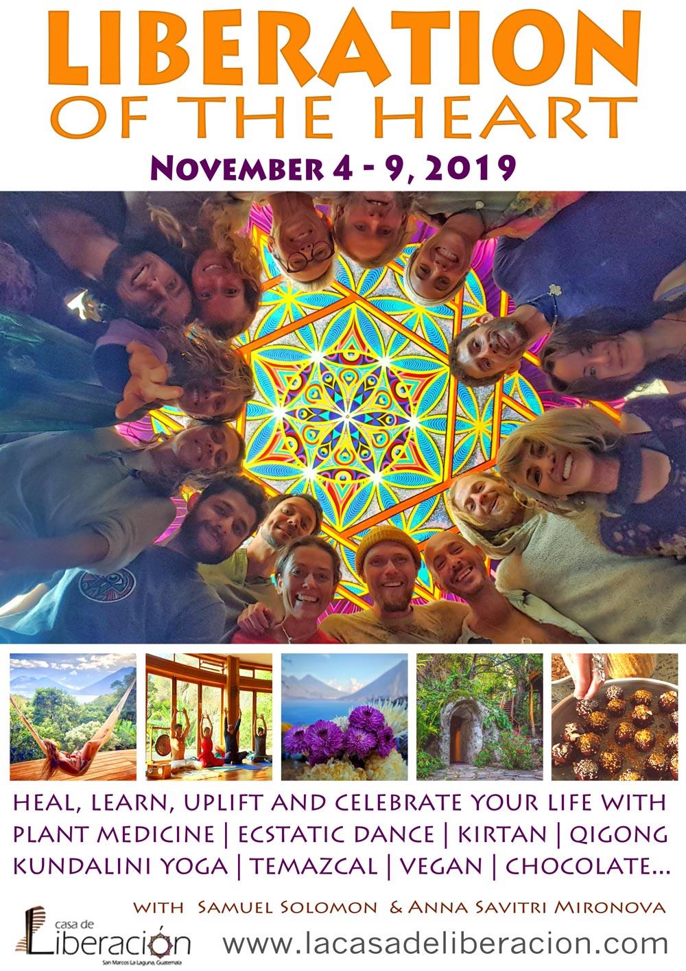 Liberation of the Heart. Sacred Mushrooms Retreat. November