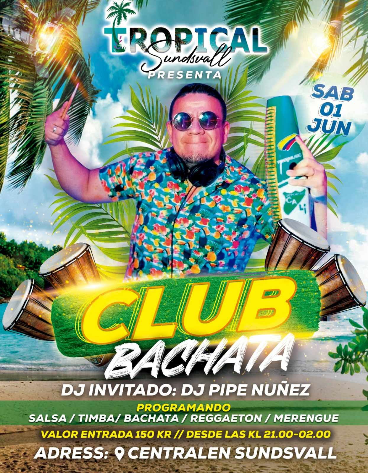 CLUB BACHATA 1 JUNI! GRAN FIESTA LATINA!