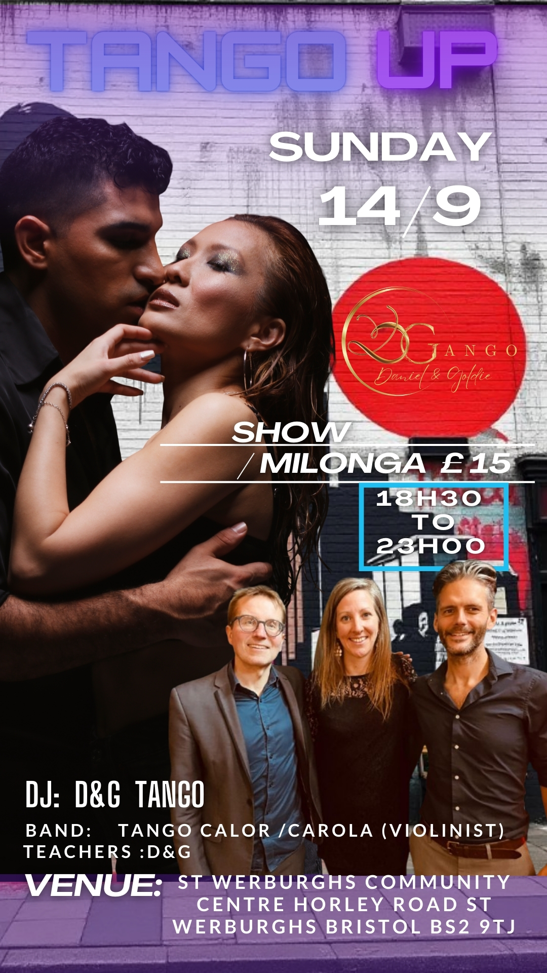 TANGO UP SHOW MILONGA with Tango Calor and Carola