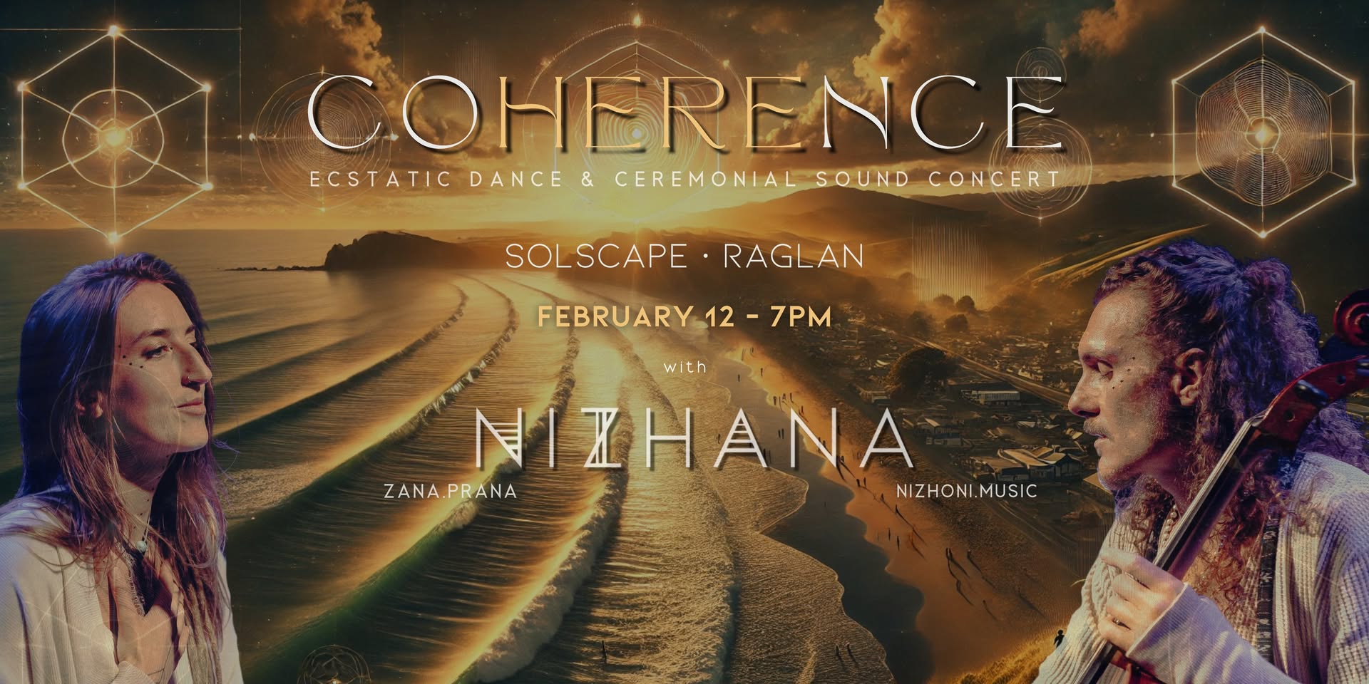 COHERENCE Raglan - Full Moon Ecstatic Dance & Ceremonial Concert w NIZHANA