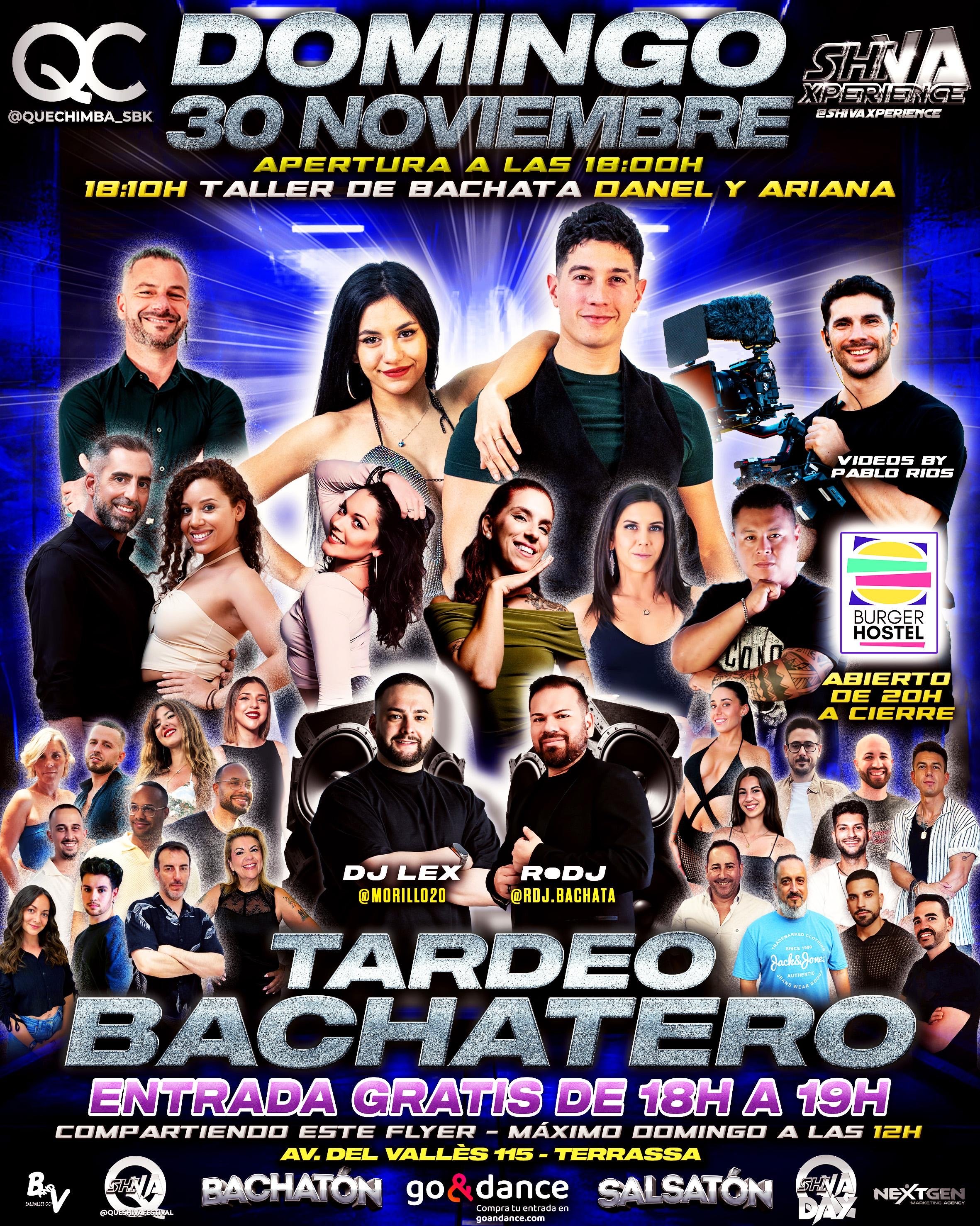 💥💥 DOMINGO 30 DE NOVIEMBRE TARDEO BACHATERO GRATIS* QC X SHIVA 💥💥