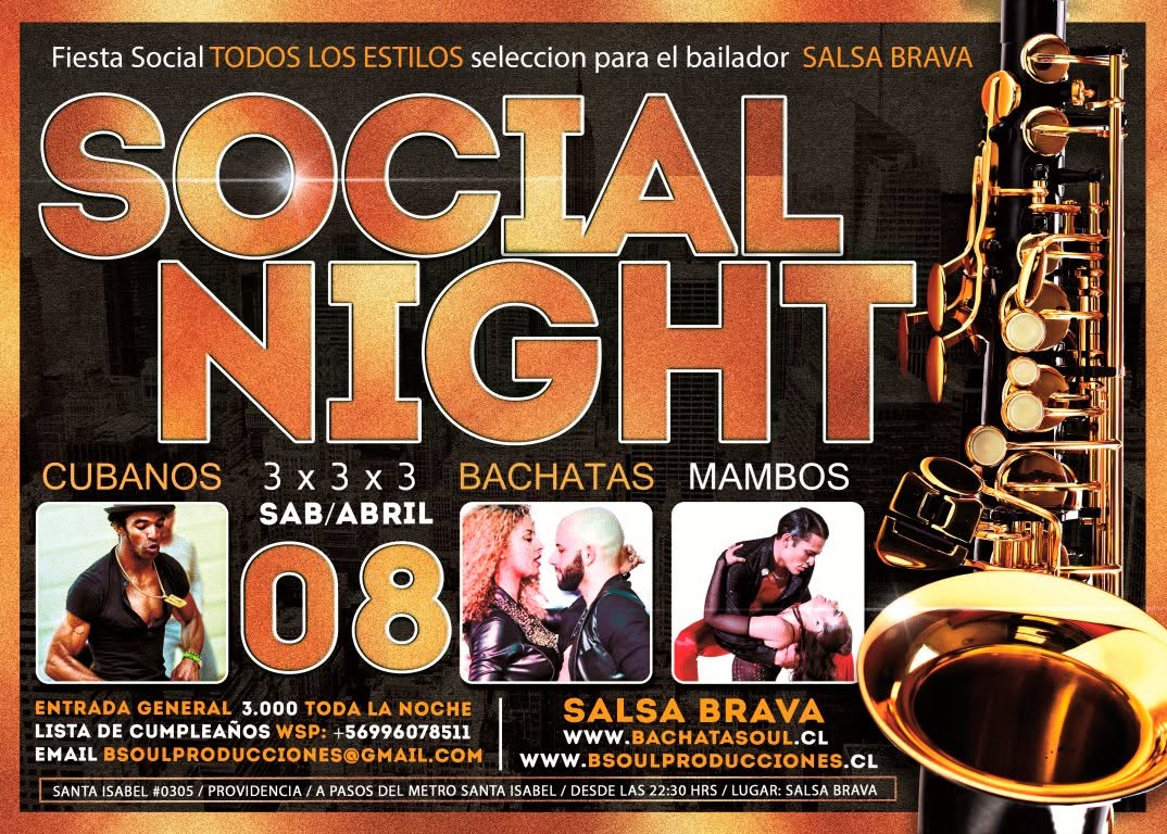 Social NIGTH Para el Bailador (3x3x3)