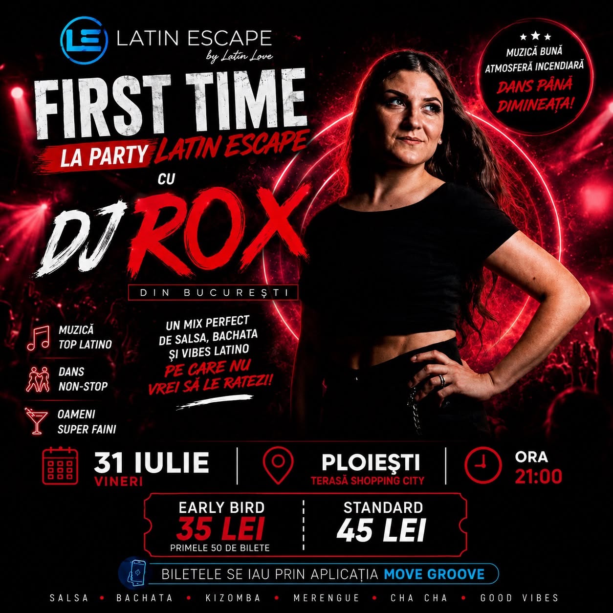 🔥 FIRST TIME la Party Latin Escape DJ ROX (București) 🔥