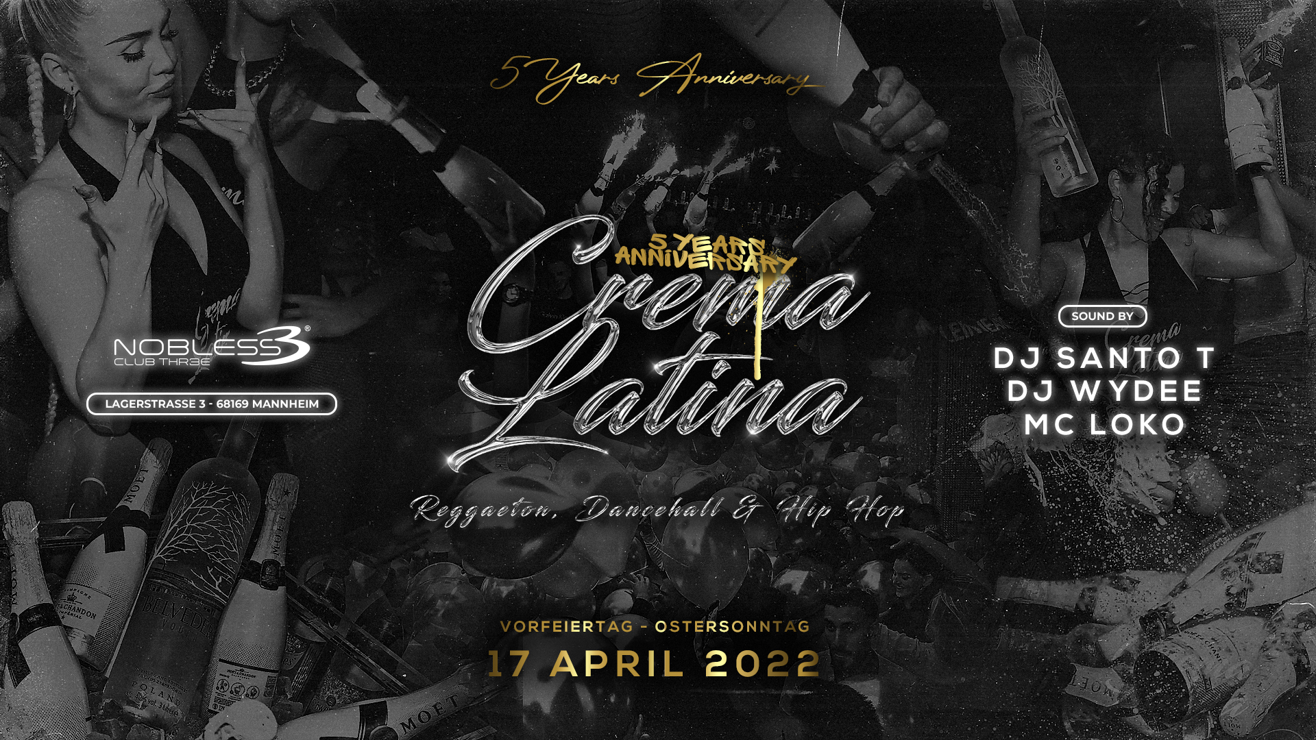 CREMA LATINA ✘ NOBLESS CLUB MANNHEIM ⎮ 5 YEAR'S