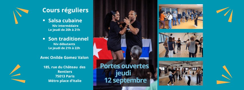 Portes ouvertes cours de Salsa inter et cours de Son débutant