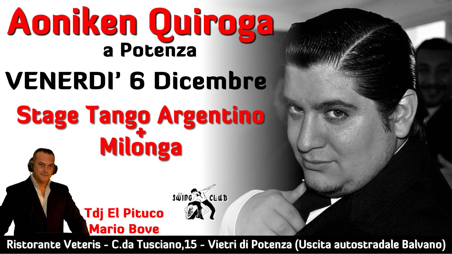 Stage di tango con Aoniken Quiroga a Potenza