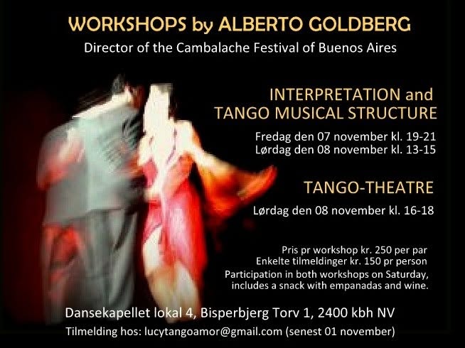 TANGO WORKSHOP MED ALBERTO GOLDBERG FRA TANGO FESTIVAL CAMBALACHE I BUENOS AIRES