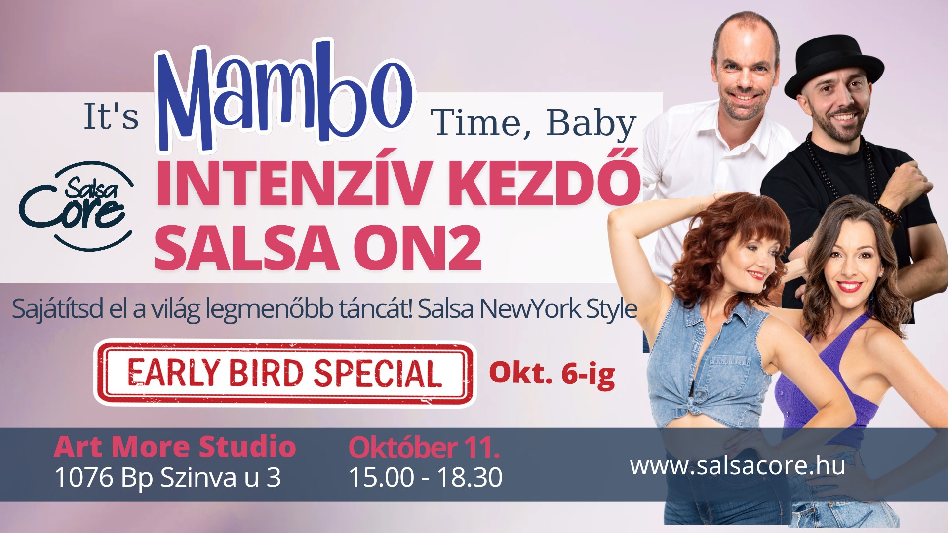Intenzív Kezdő Salsa On2 Budapesten a Keletinél