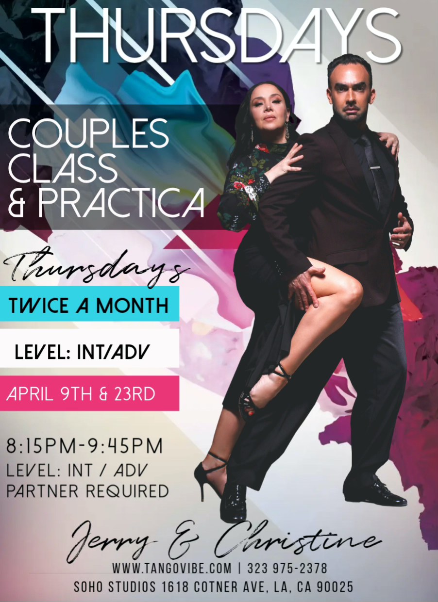 COUPLES CLASS & GUIDED PRACTICA - APRIL WITH J&C