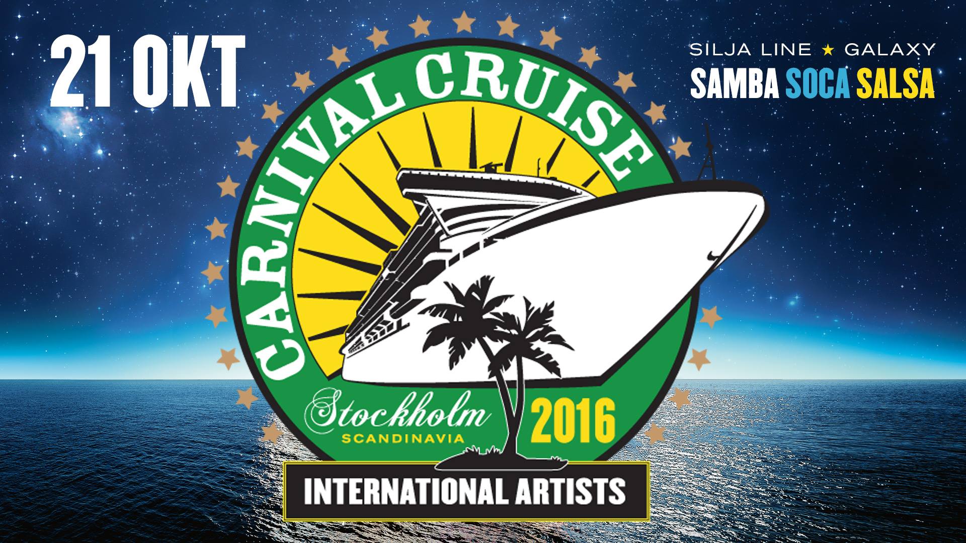 Carnival Cruise Stockholm at M S Galaxy, Silja Line