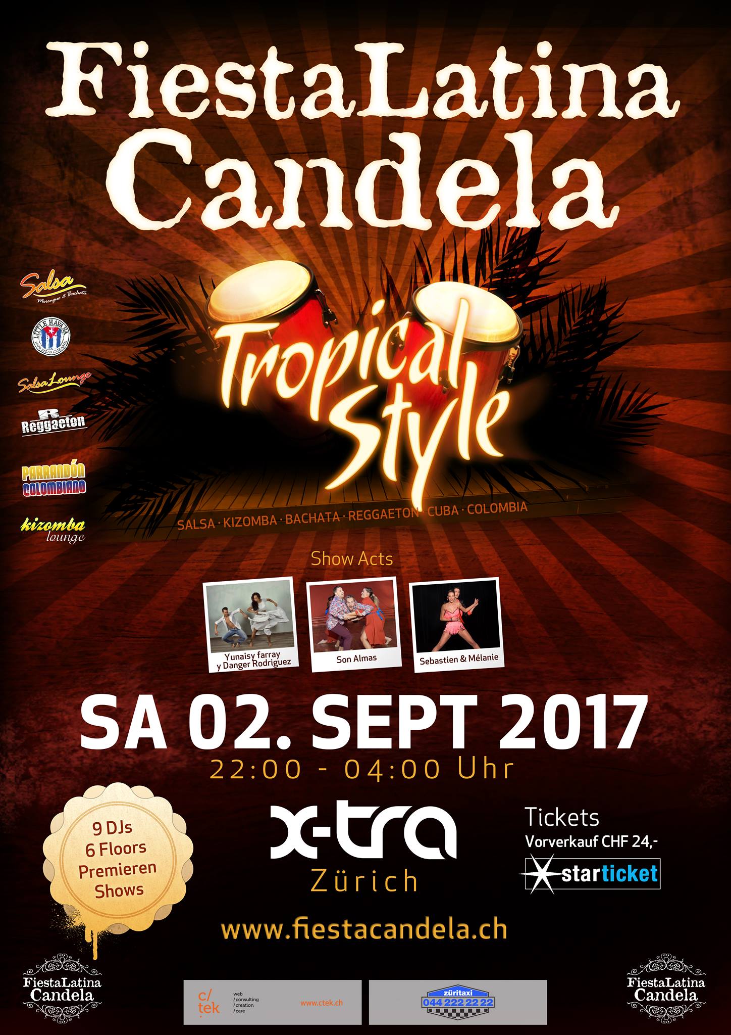 Fiesta Latina Candela Tropical Style