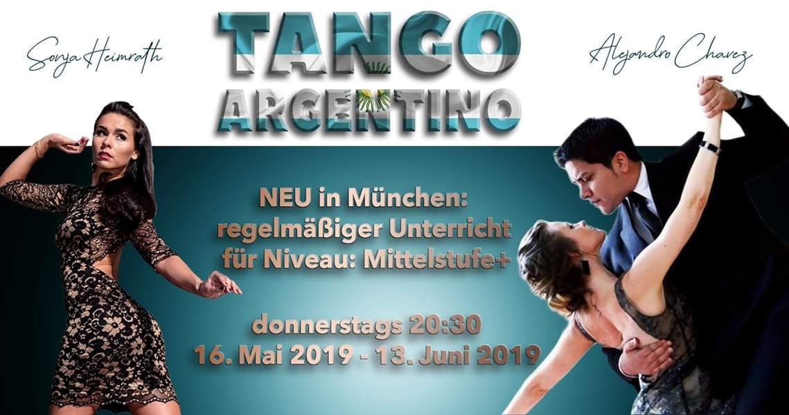 Tango-Kurs Mittelstufe+ mit Alejandro Chavez & Sonja Heimrath