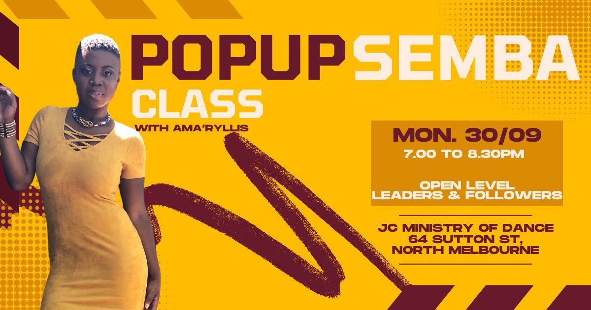 PopUp Semba Class September