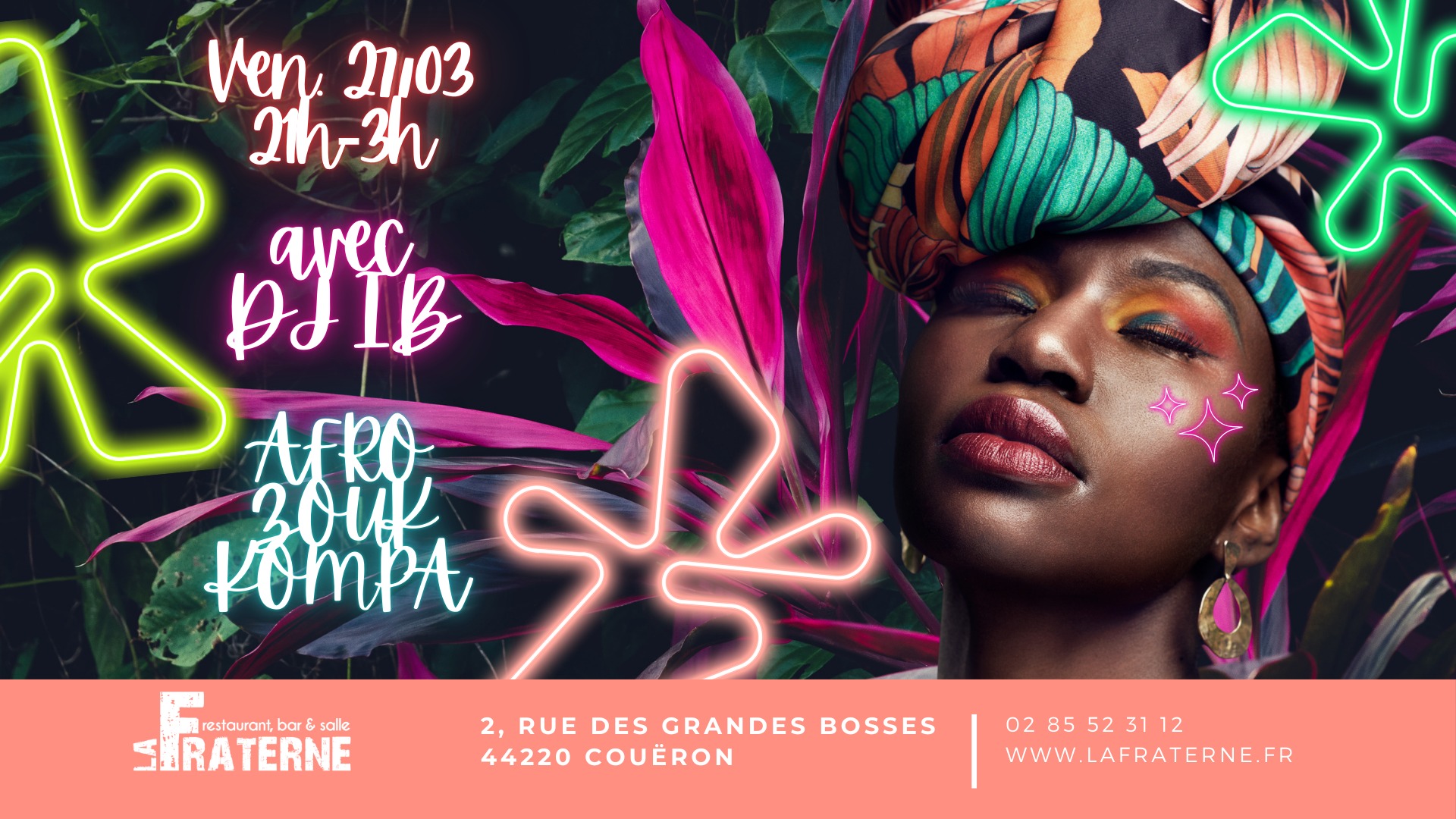 Afro Zouk Kompa avec DJ IB le 27 03 ! ✨