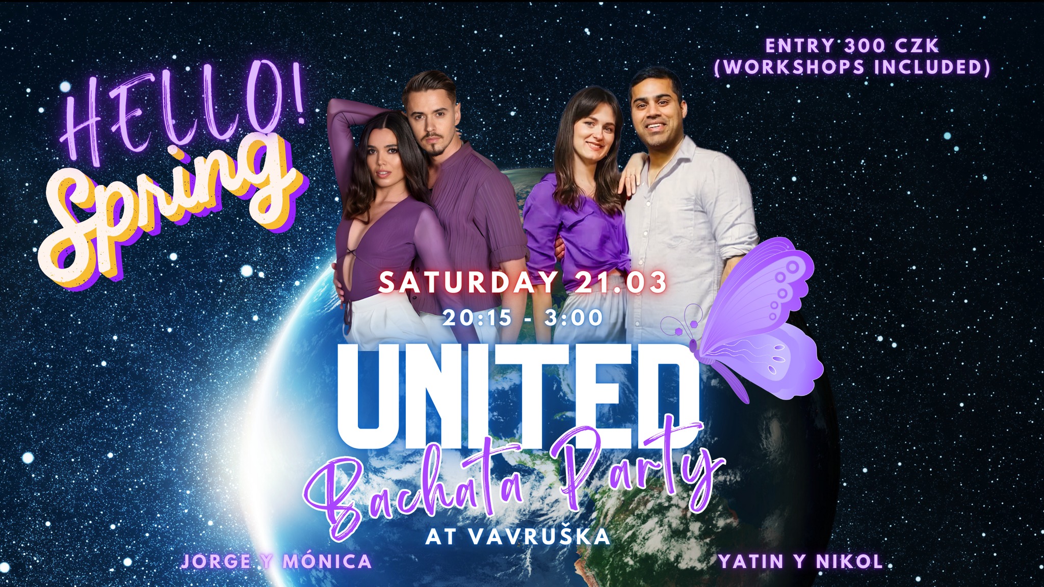 UNITED 🦋 Bachata Party - Hello Spring