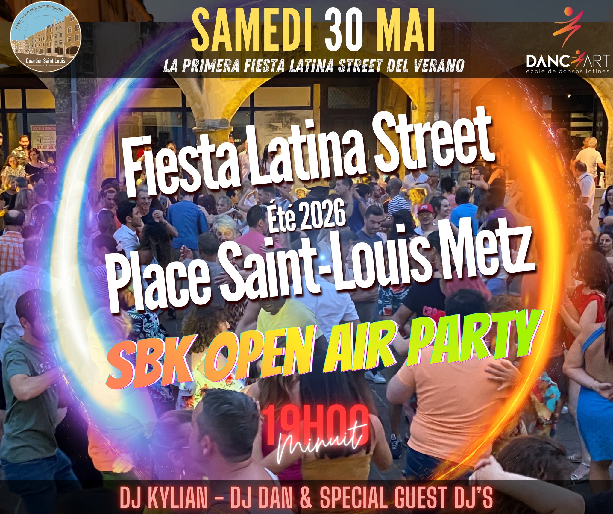 FiEsTA LaTinA StrEEt #Place Saint-Louis @Metz - La primera del Verano 2026 😃😎