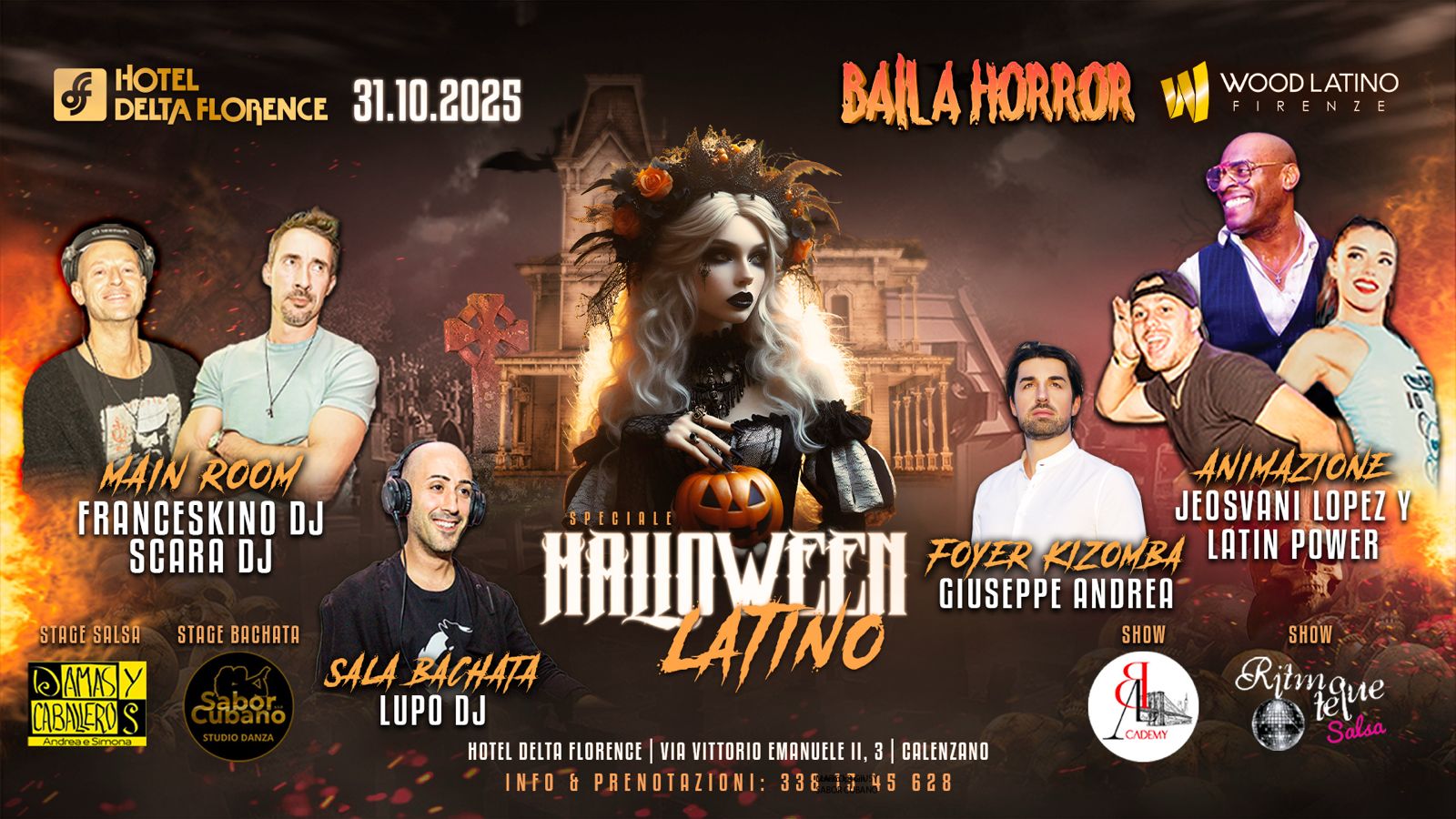 ๐ BAILAHORROR ๐ HALLOWEEN LATINO @ DELTA FLORENCE