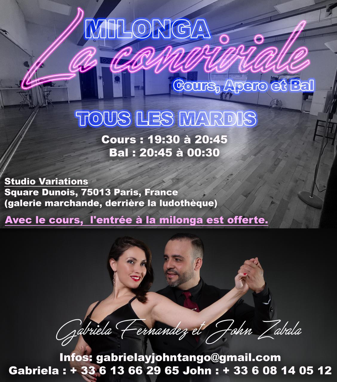 Retour Milonga La conviviale