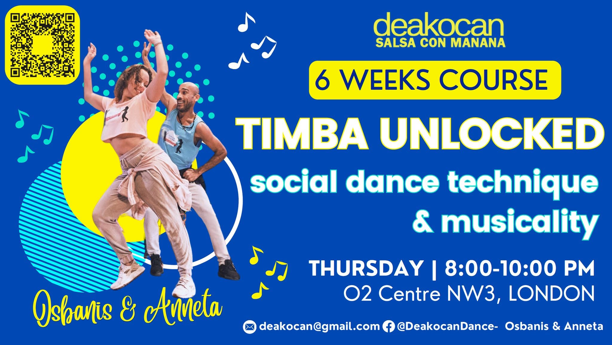 Timba Unlocked Social Dance Technique & Musicality 6 weeks course!🇨🇺🎶